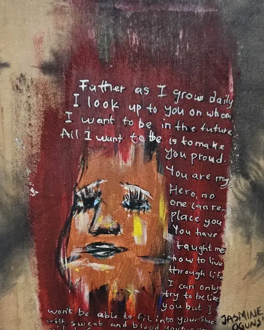 For My Father, artwork by Jasmine Oguns