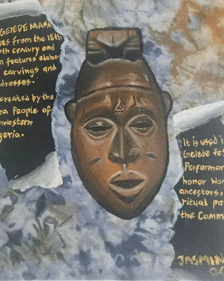 Gelede Mask, artwork by Jasmine Oguns