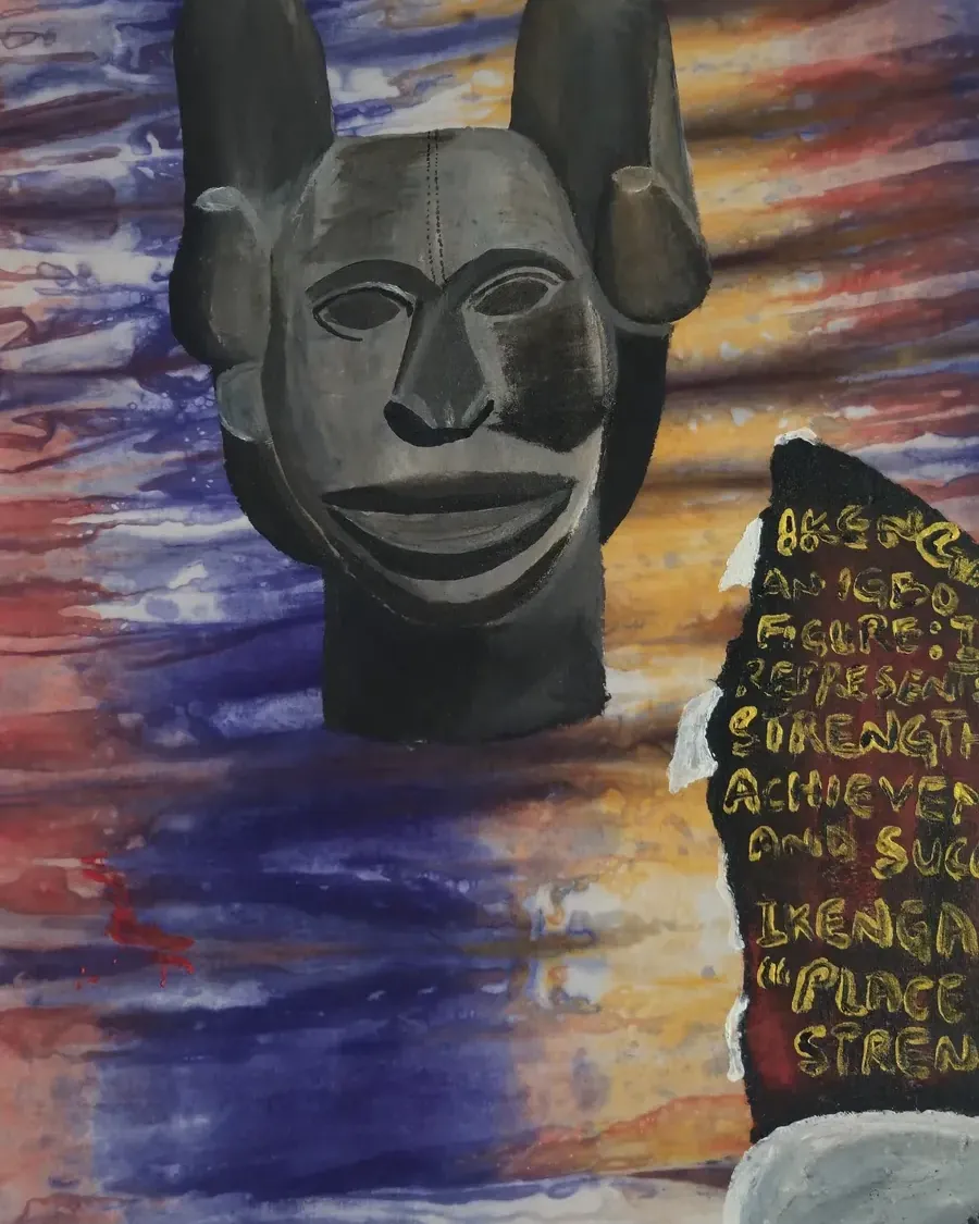 Ikenga, artwork by Jasmine Oguns