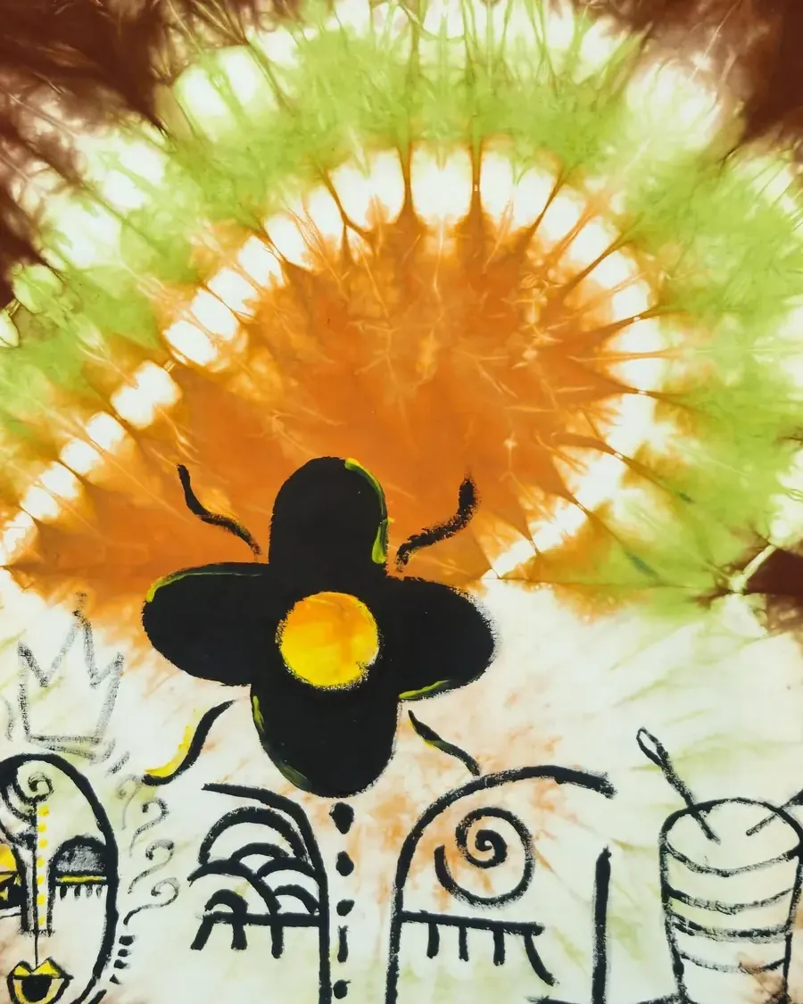 Tie-Dye Symbols, artwork by Jasmine Oguns